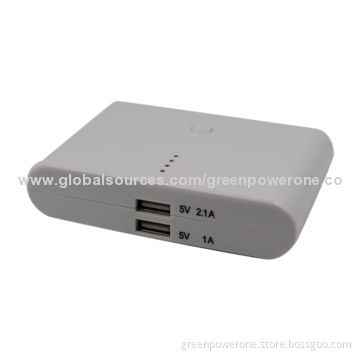 High-capacity 20000mAh power banks with two USB output and non-working auto sleep function